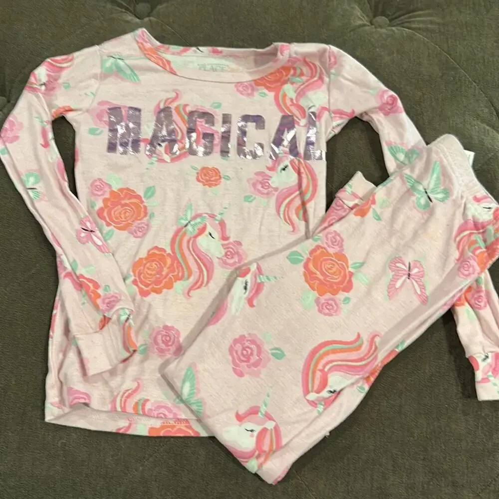The children’s place magical unicorn pajamas size 4T
